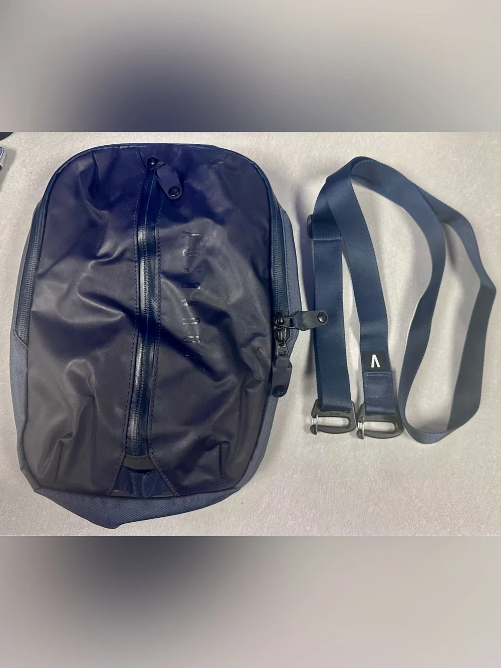BOUNDARY Land Water Rock Convertible Travel Backpack Shoulder Bag Black